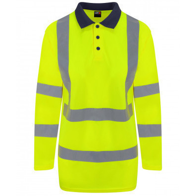 Hi Vis Long Sleeve Polo