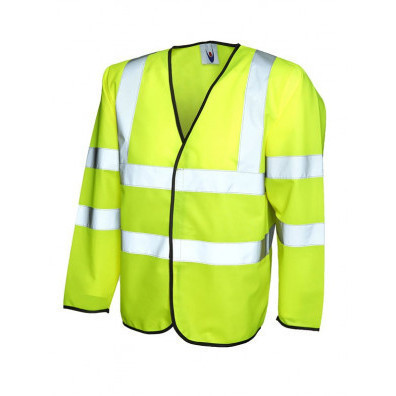 Long Sleeve Hi Vis Waistcoat