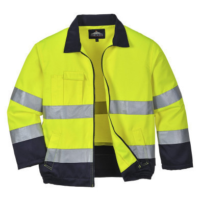 Hi Vis Contrast Bomber Jacket